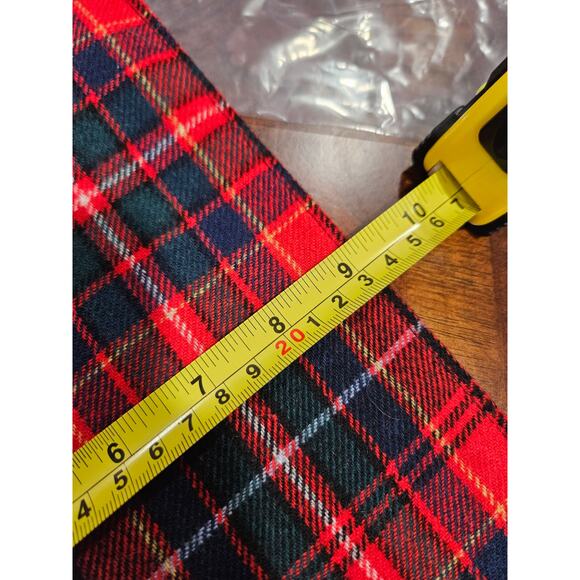 Vintage Pendleton Wool Tartan Plaid Christmas Holiday Scarf - Picture 7 of 8